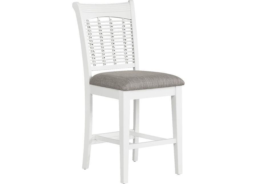 Chesterman White Counter Height Stool