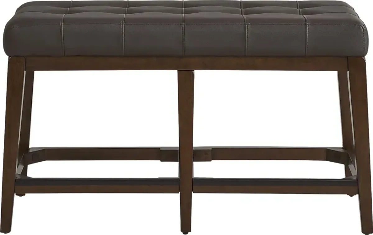 Walstead Place Brown Upholstered Counter Height Bench