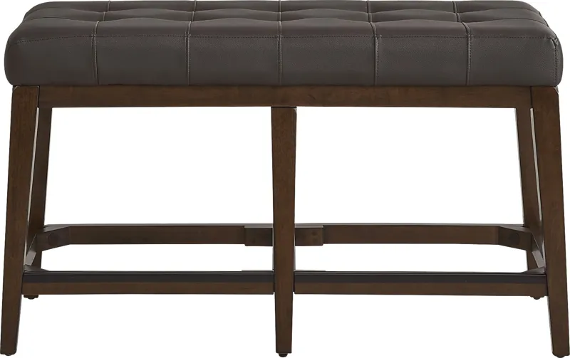 Walstead Place Brown Upholstered Counter Height Bench