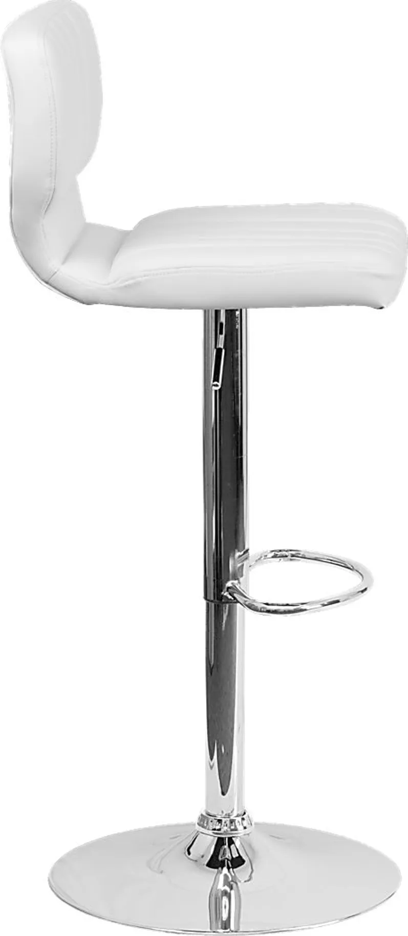 Vinnie White Adjustable Swivel Barstool