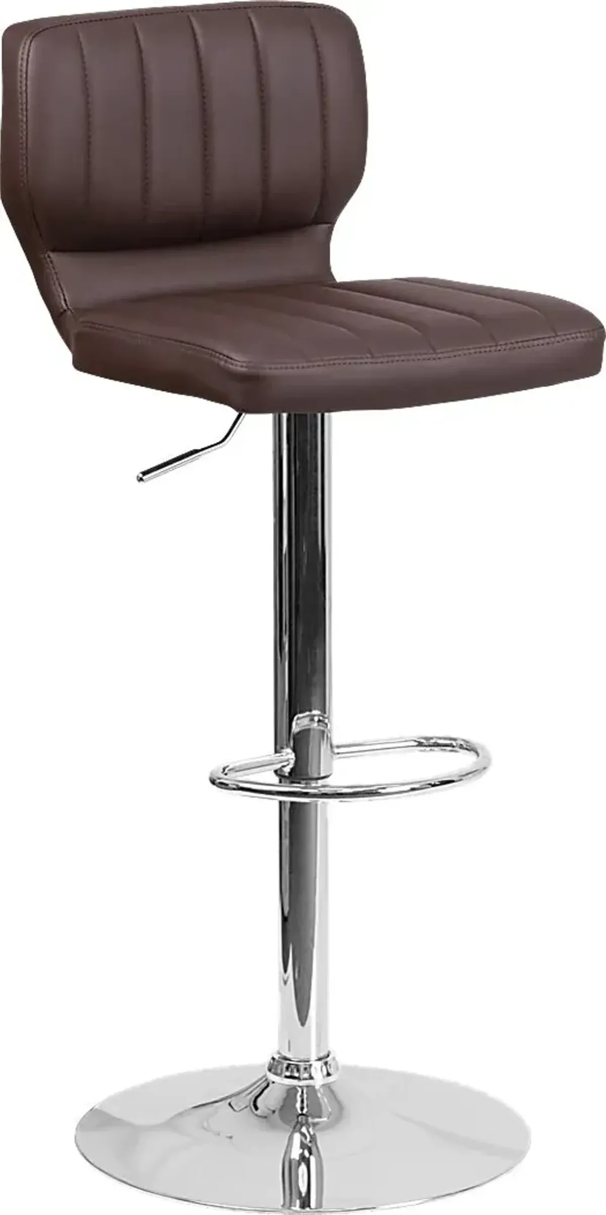 Vinnie Chocolate Adjustable Swivel Barstool