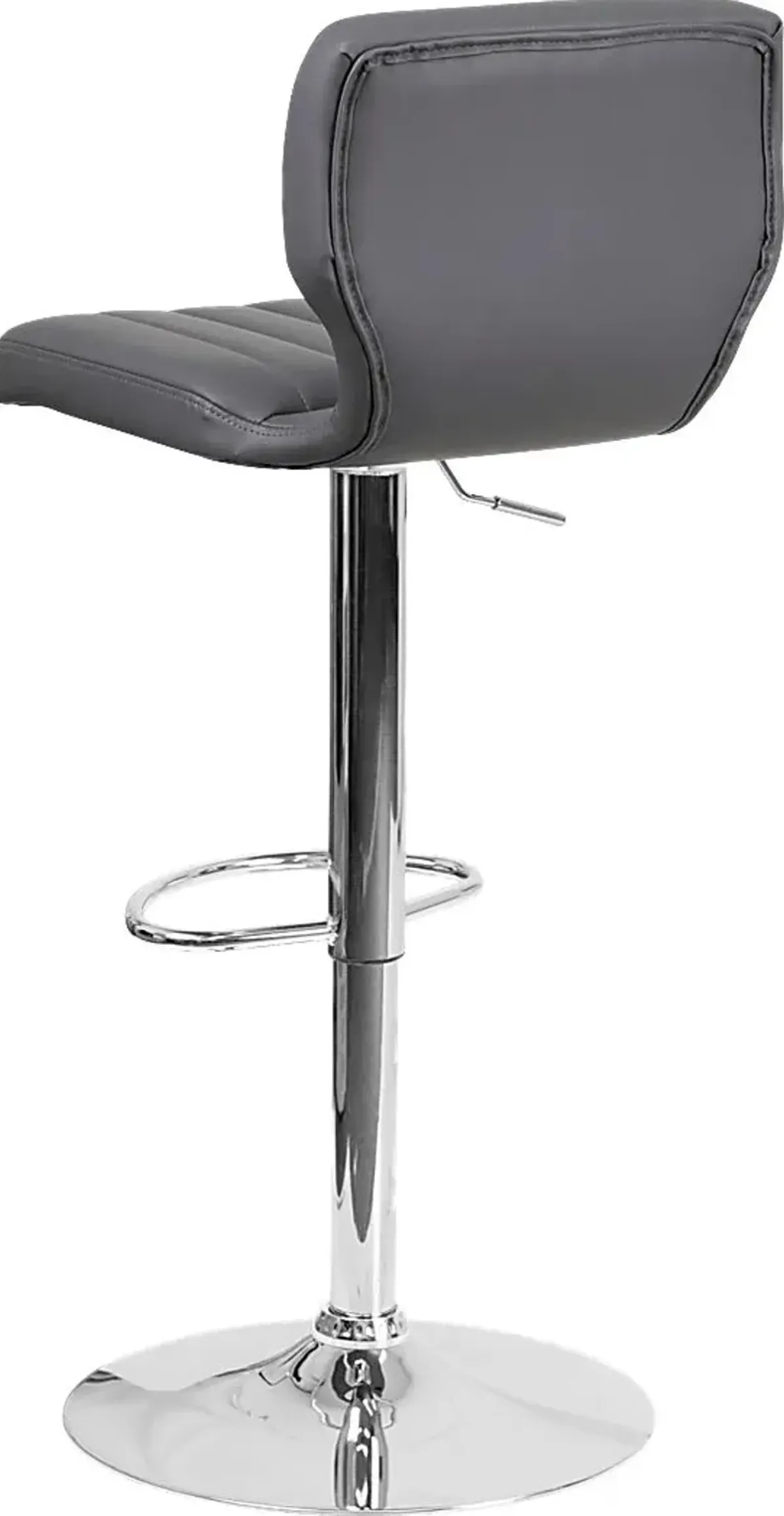 Vinnie Dark Gray Adjustable Swivel Barstool