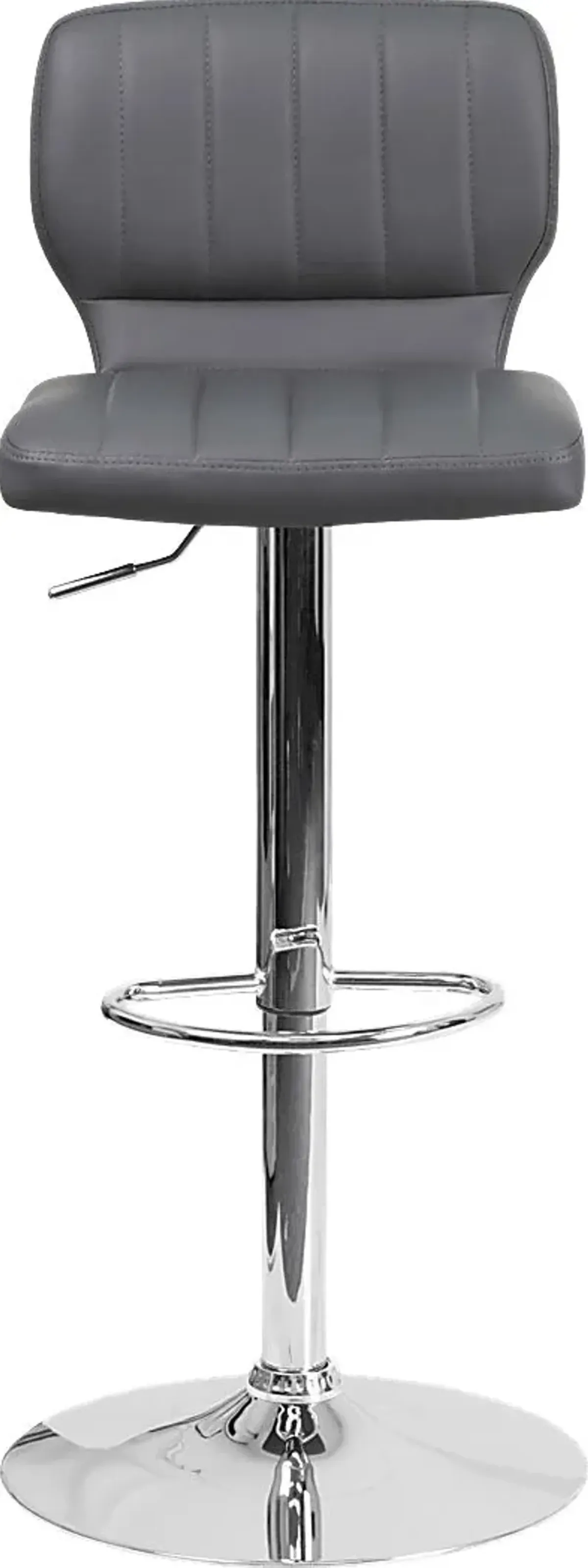 Vinnie Dark Gray Adjustable Swivel Barstool