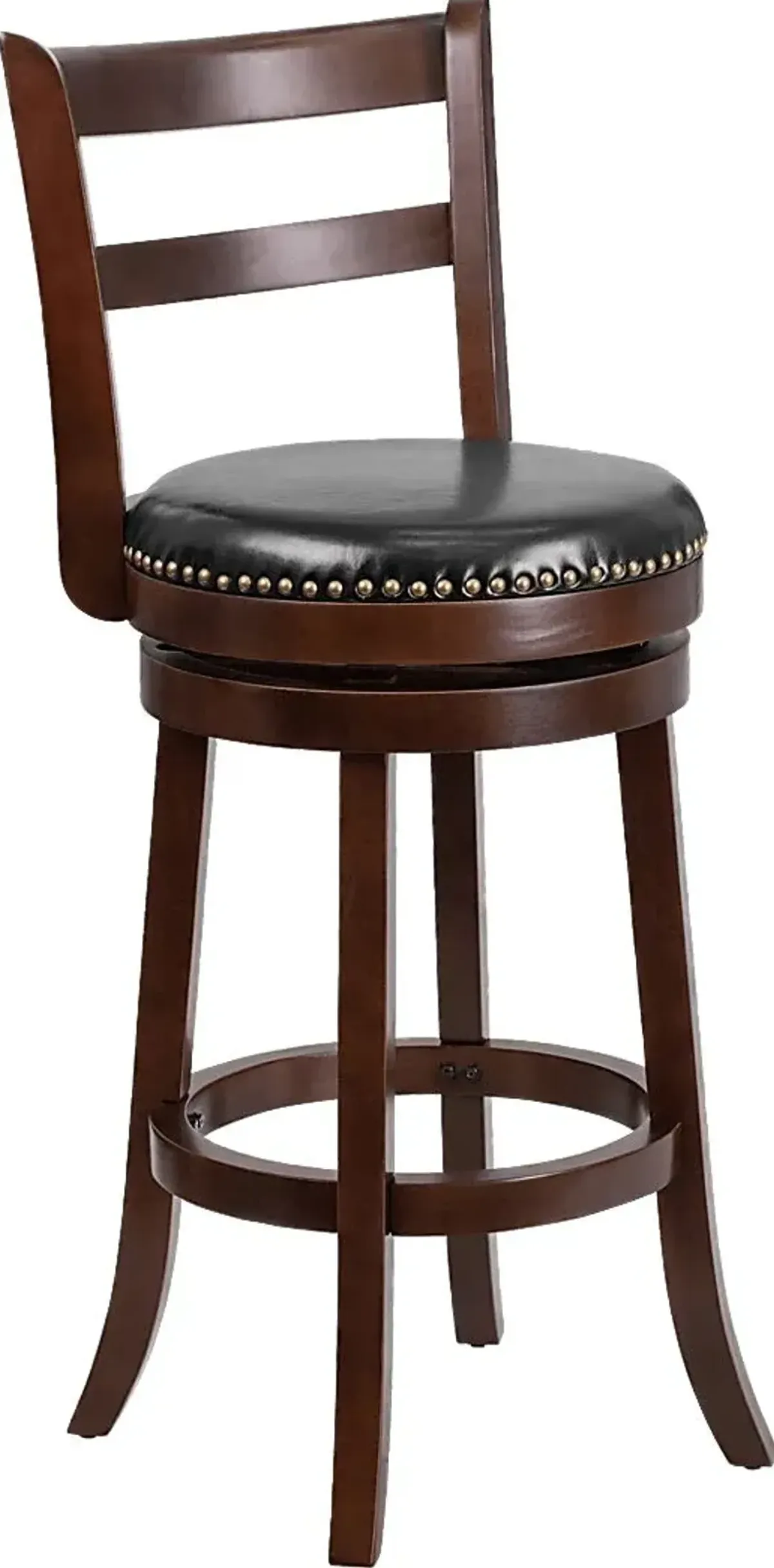 Damen Black Swivel Barstool