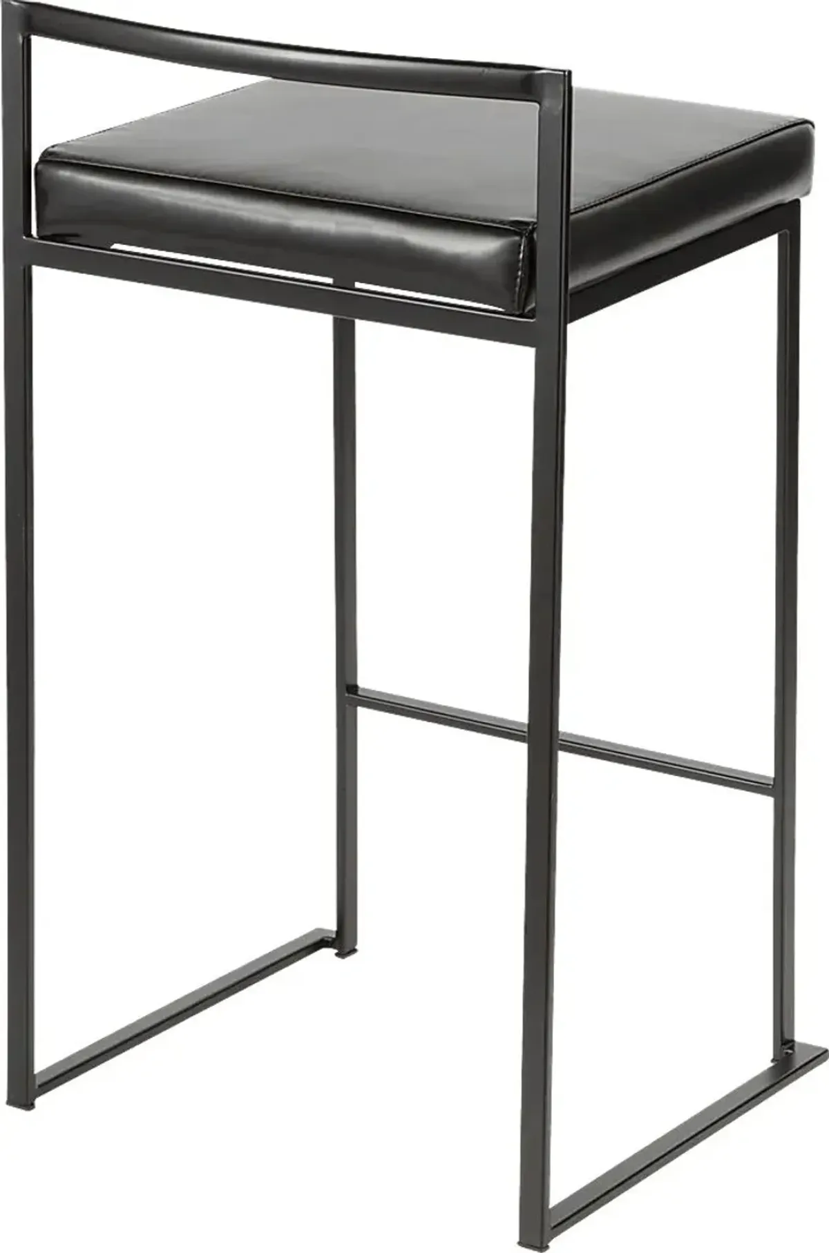 Sora Black Chrome Counter Height Stool (Set of 2)