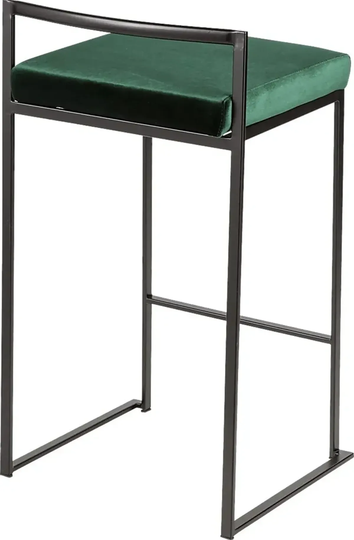 Sora Green Chrome Counter Height Stool (Set of 2)