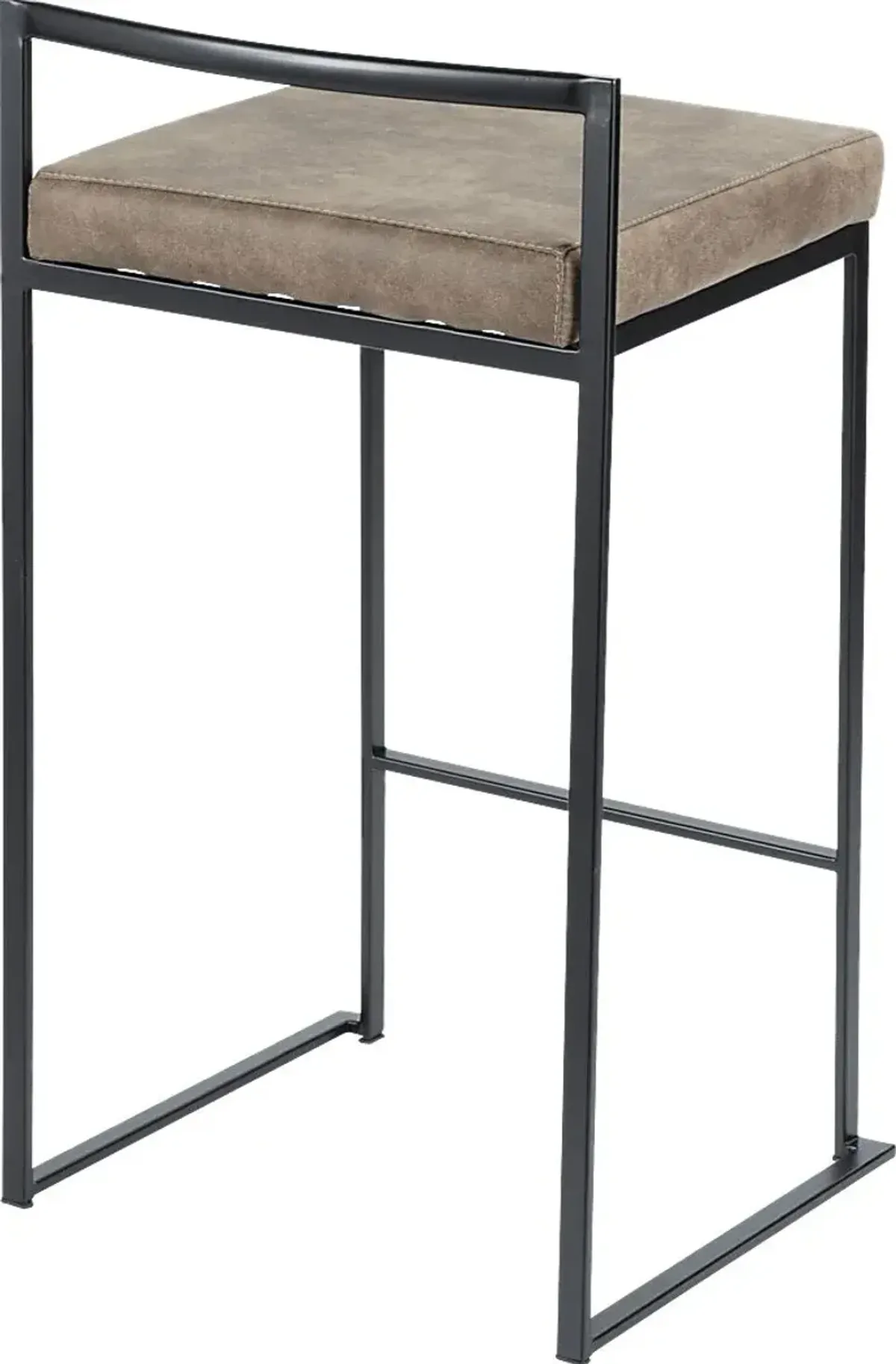 Sora Brown Chrome Counter Height Stool (Set of 2)