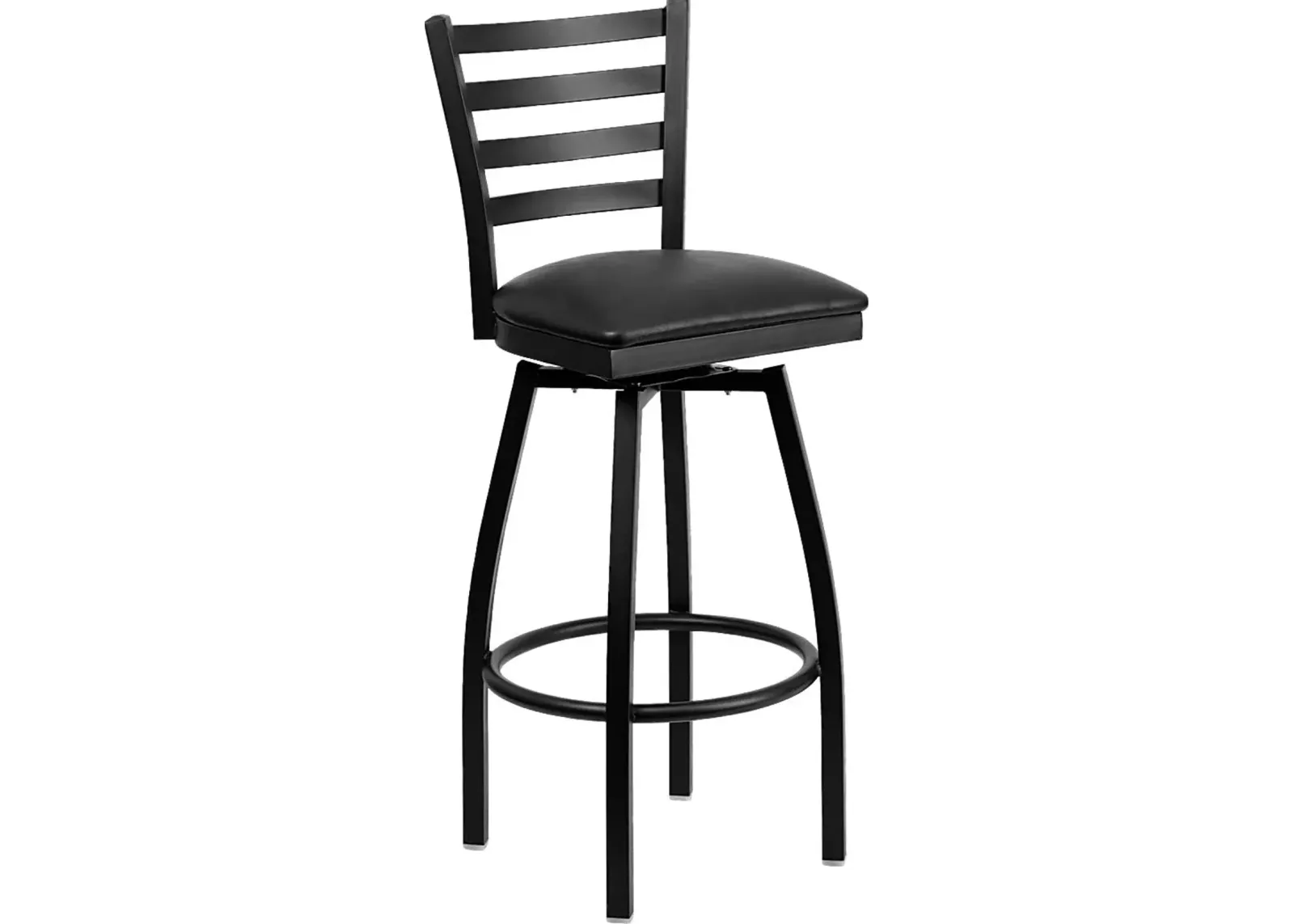 Verdon Black Swivel Barstool