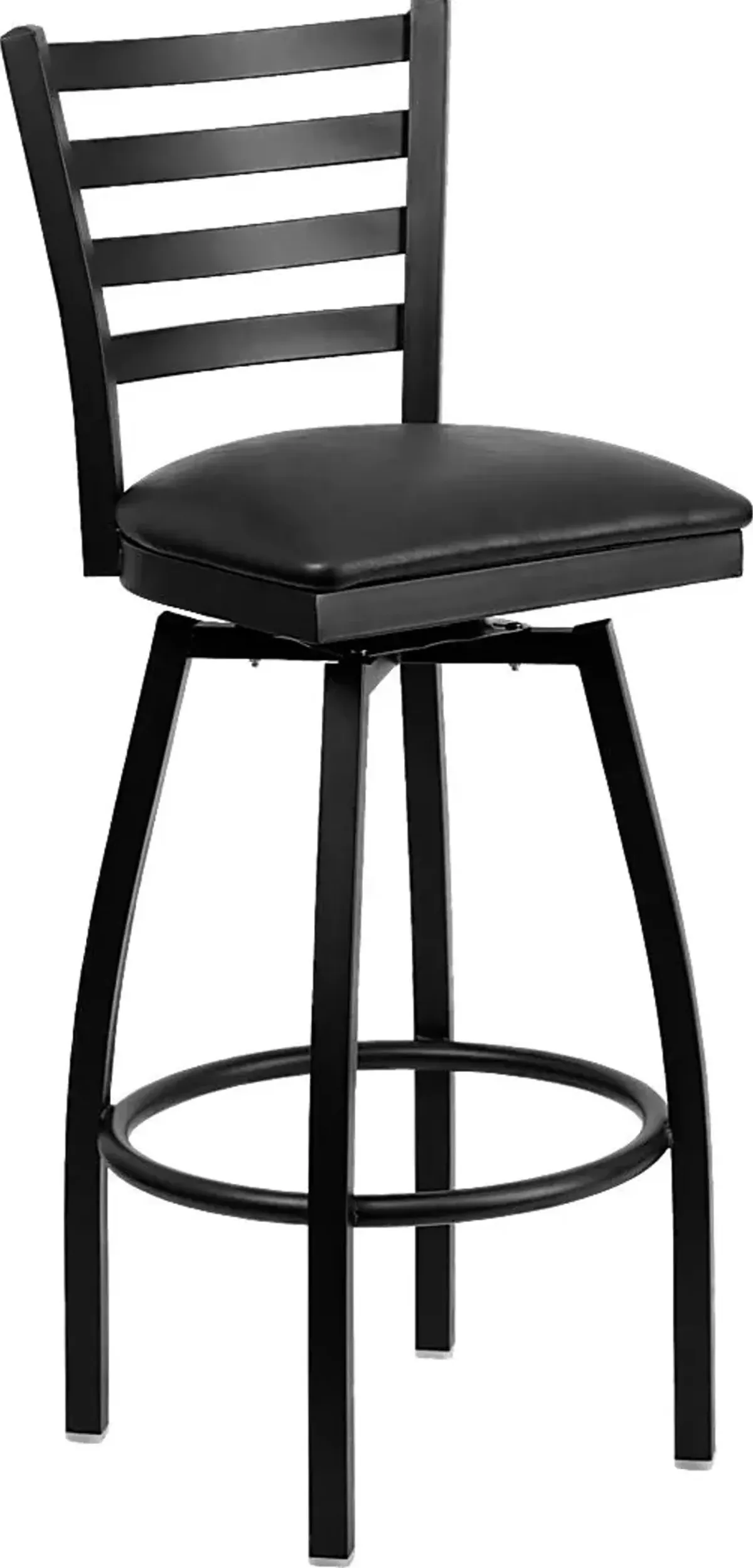 Verdon Black Swivel Barstool