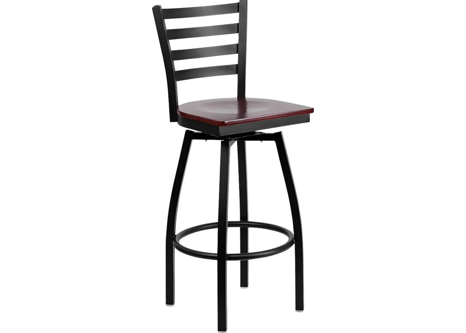 Verdon Mahogany Swivel Barstool