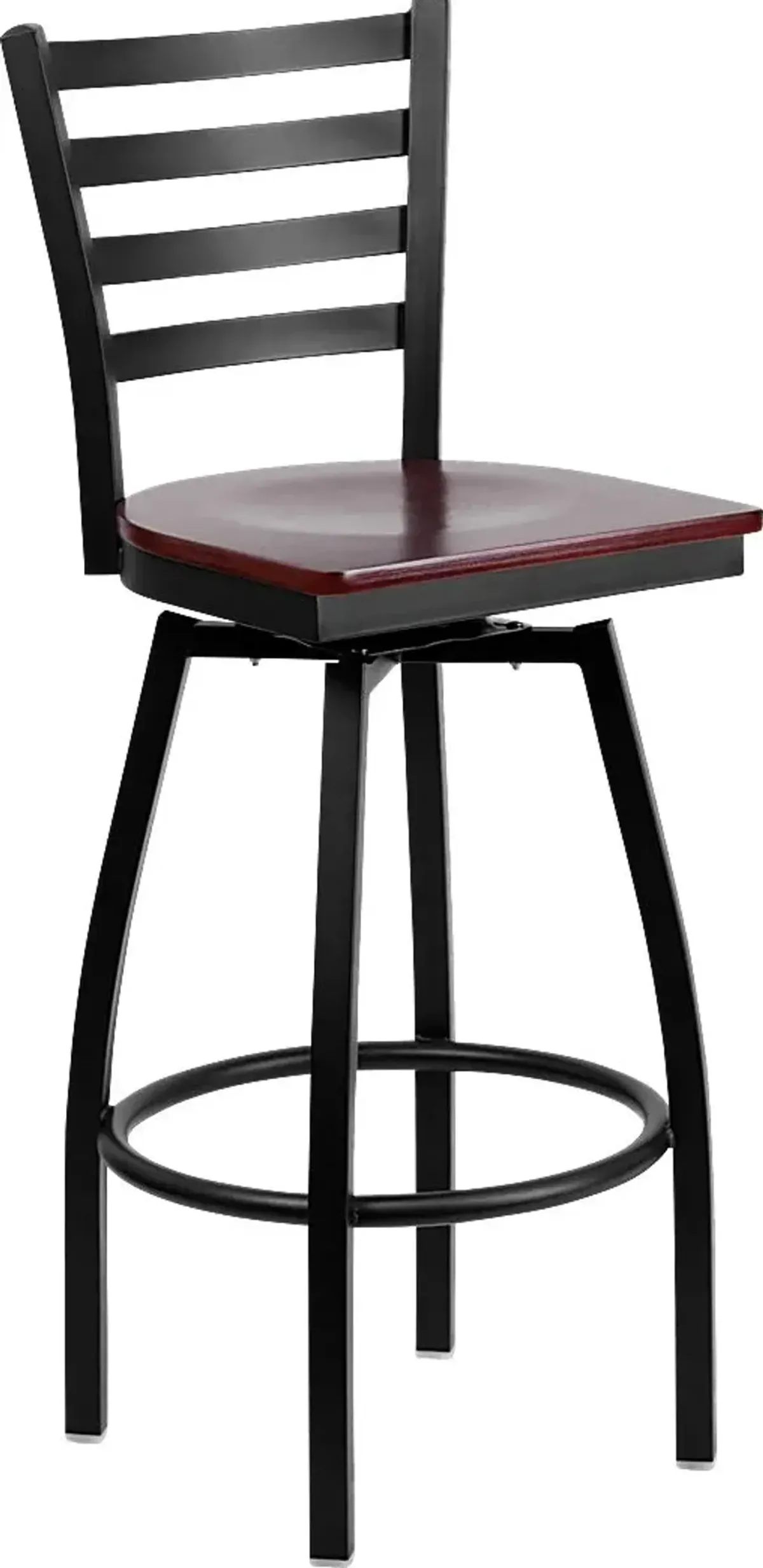 Verdon Mahogany Swivel Barstool