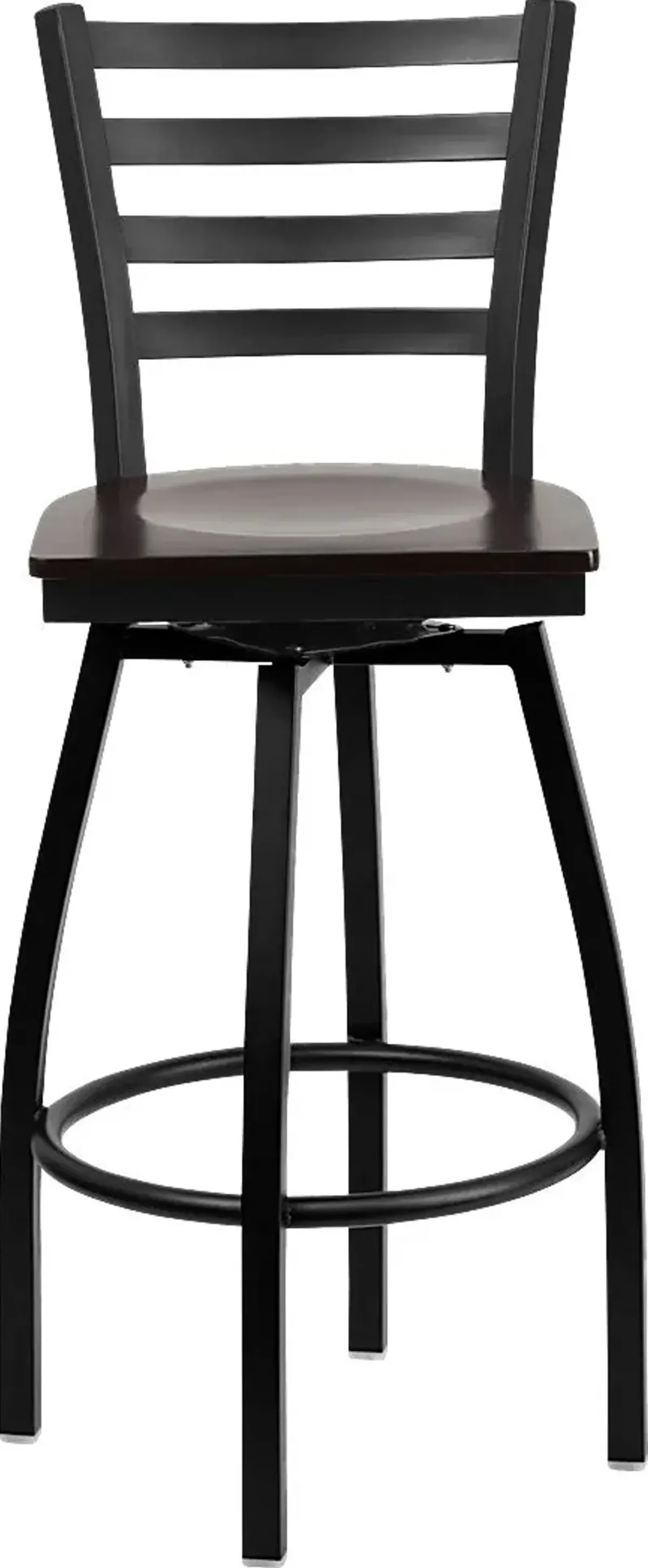 Verdon Walnut Swivel Barstool