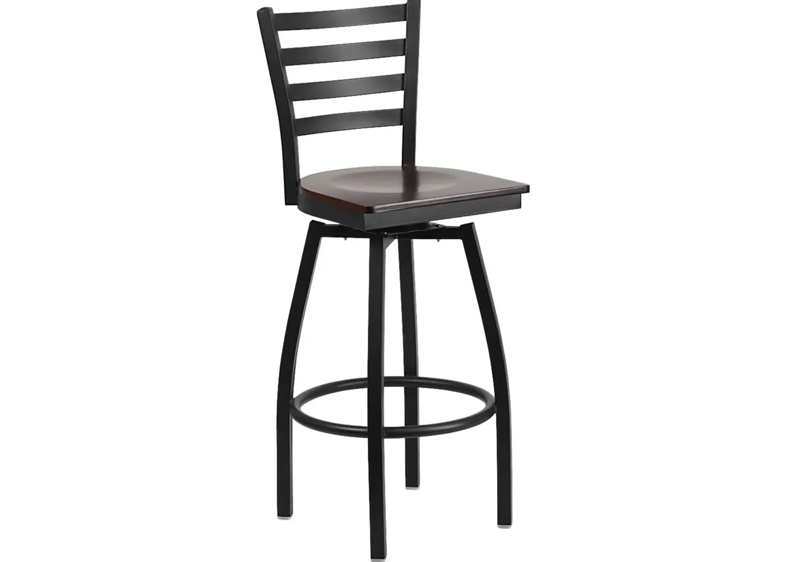 Verdon Walnut Swivel Barstool