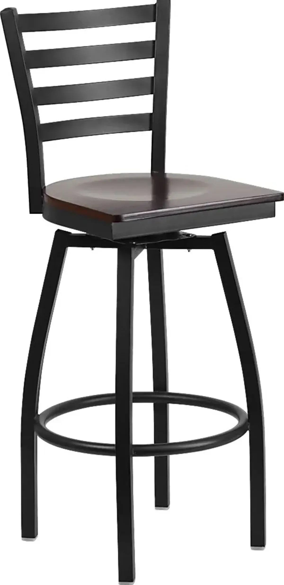 Verdon Walnut Swivel Barstool