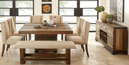 Westover Hills Brown 8 Pc Square Dining Room