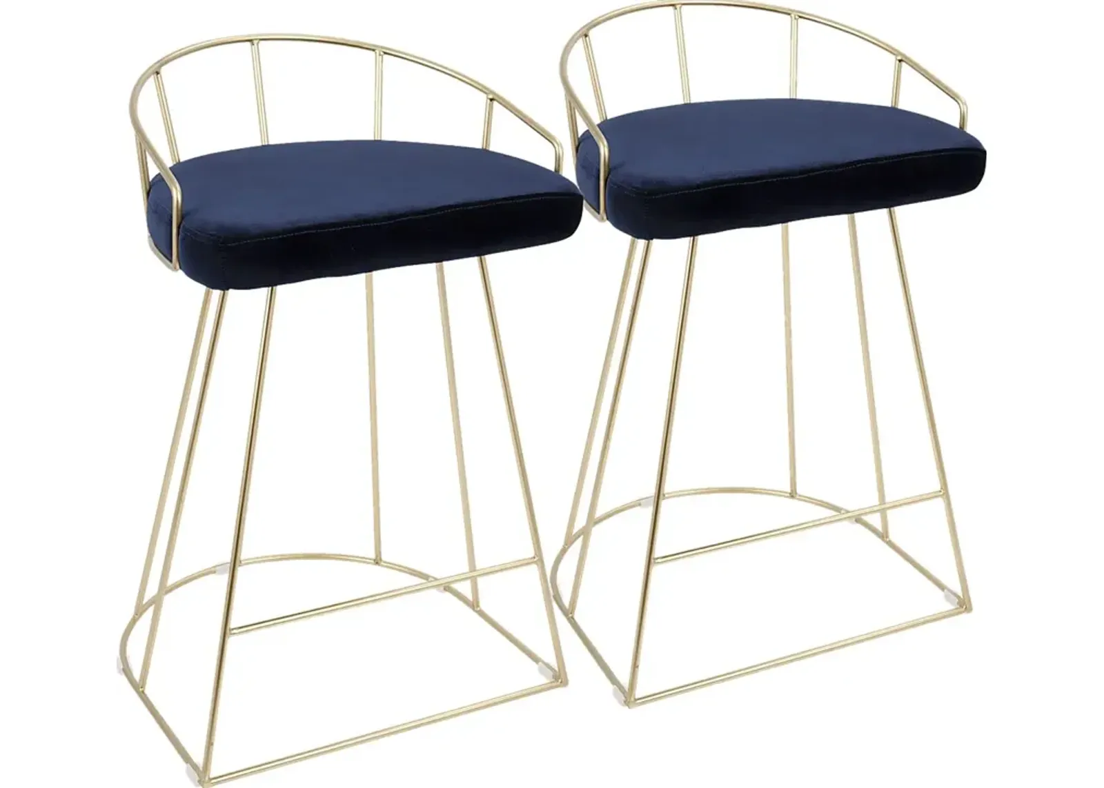 Filia Blue Counter Height Stool (Set of 2)