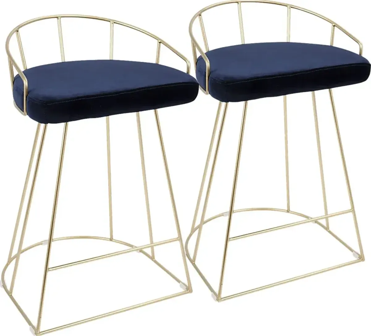 Filia Blue Counter Height Stool (Set of 2)