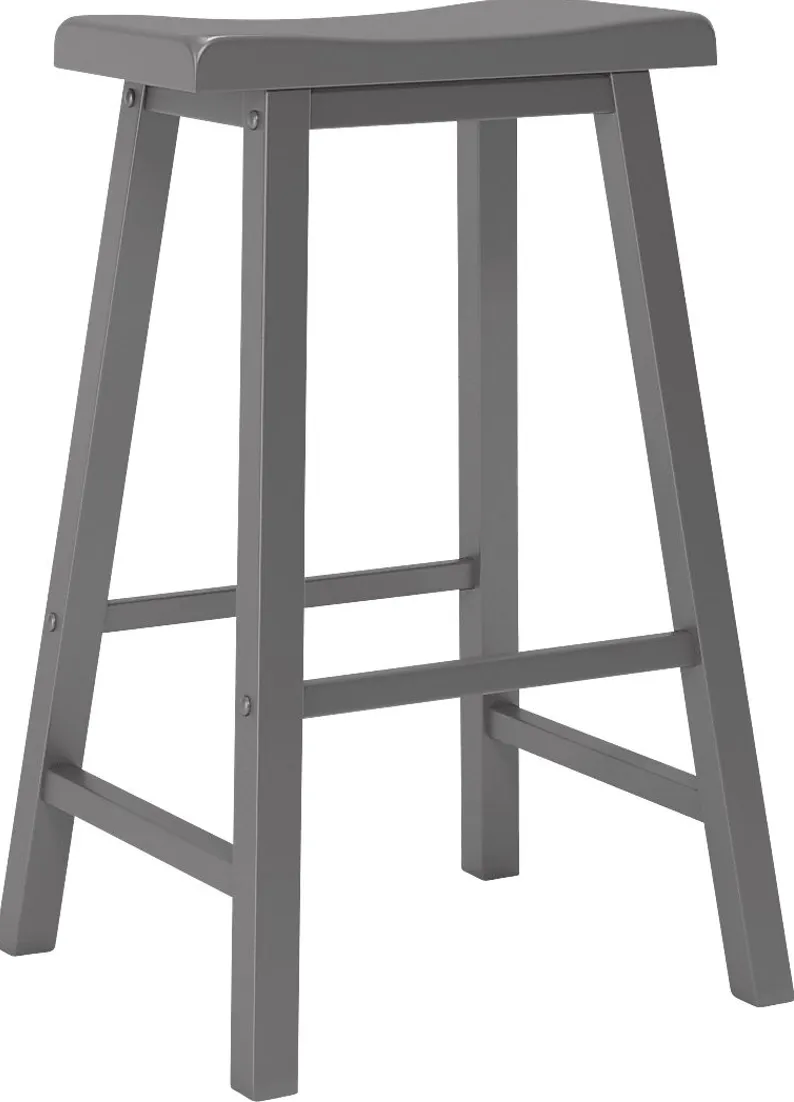 Nario Gray Barstools (Set of 2)