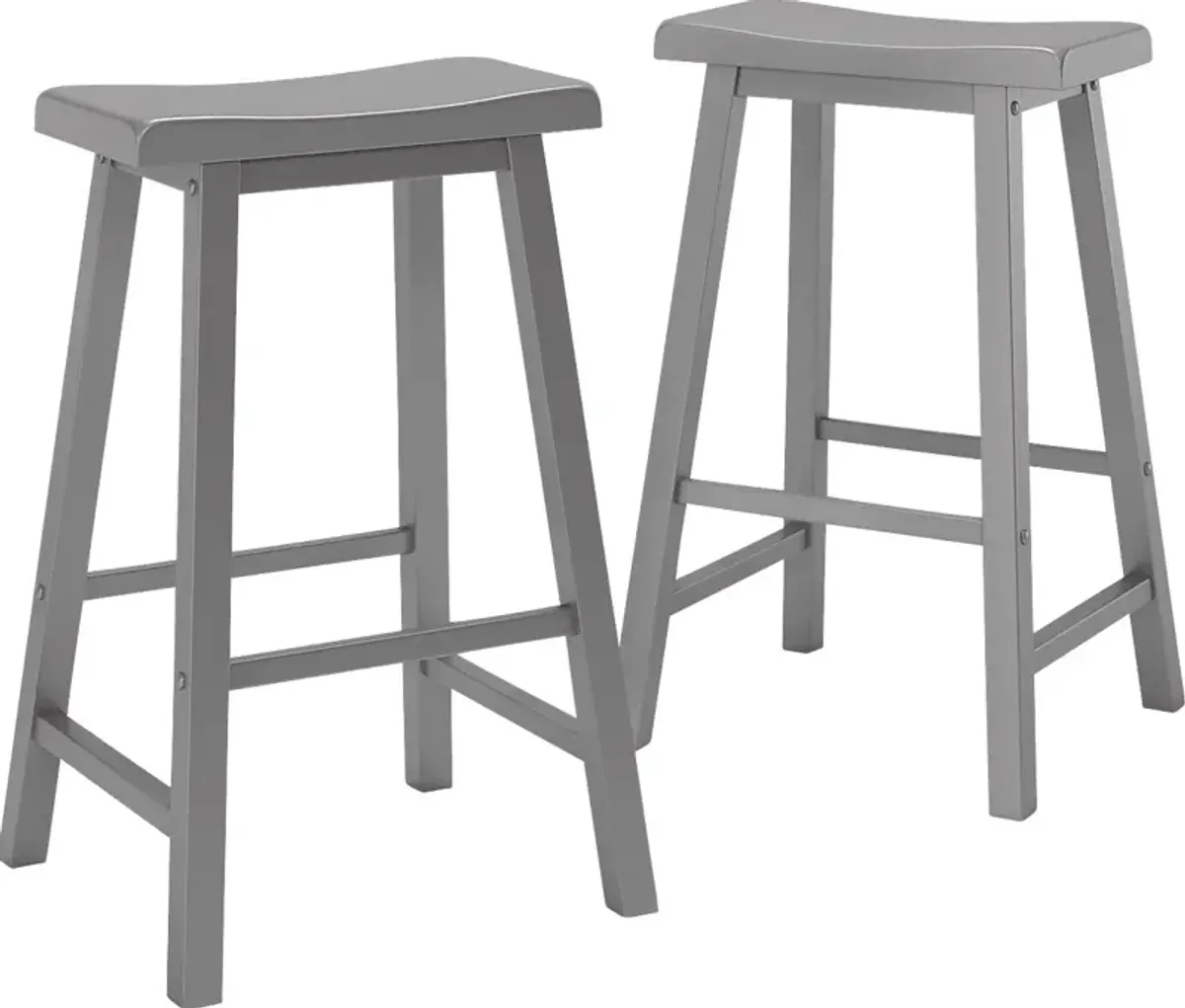 Nario Gray Barstools (Set of 2)