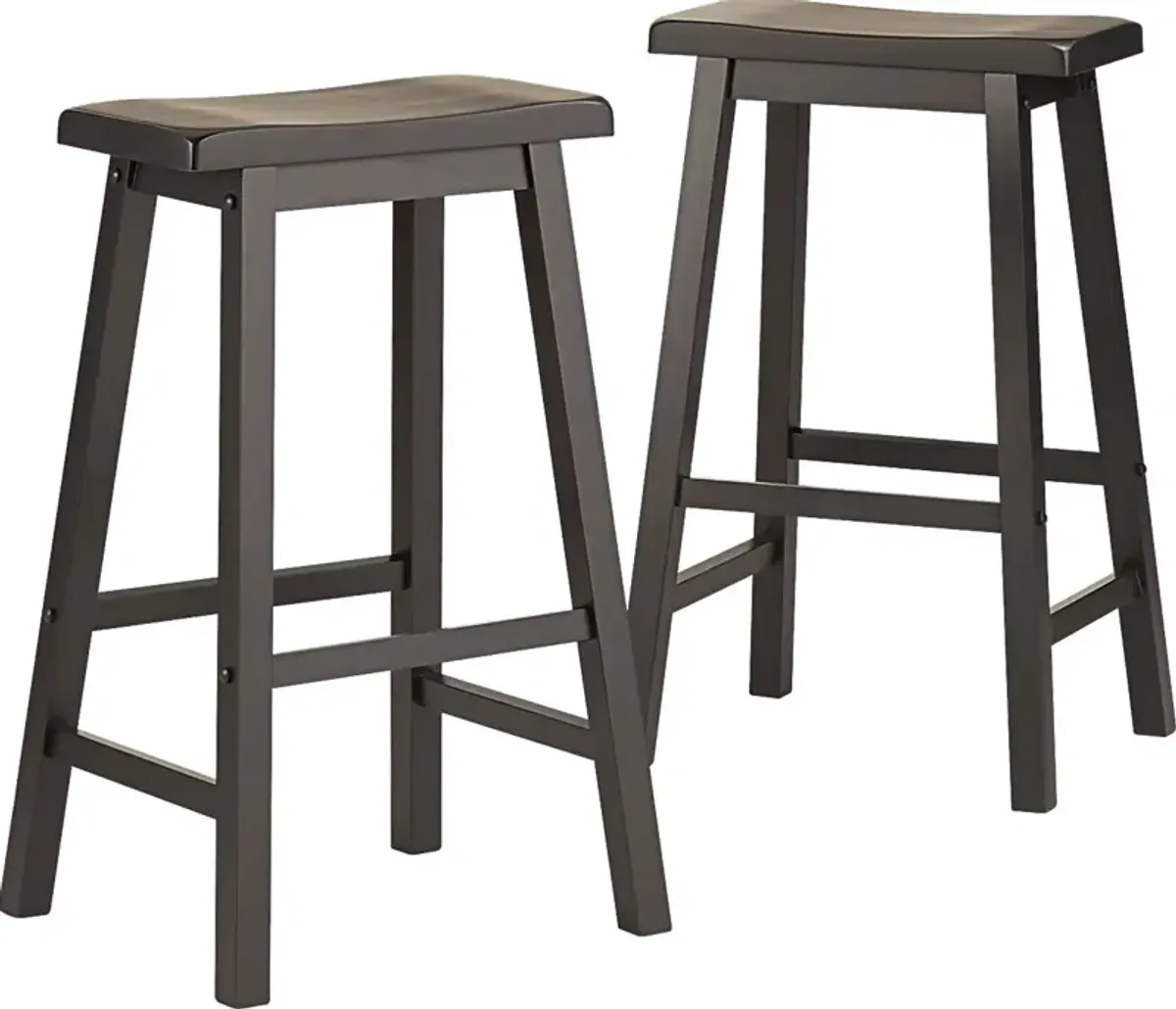 Nario Charcoal Barstools (Set of 2)