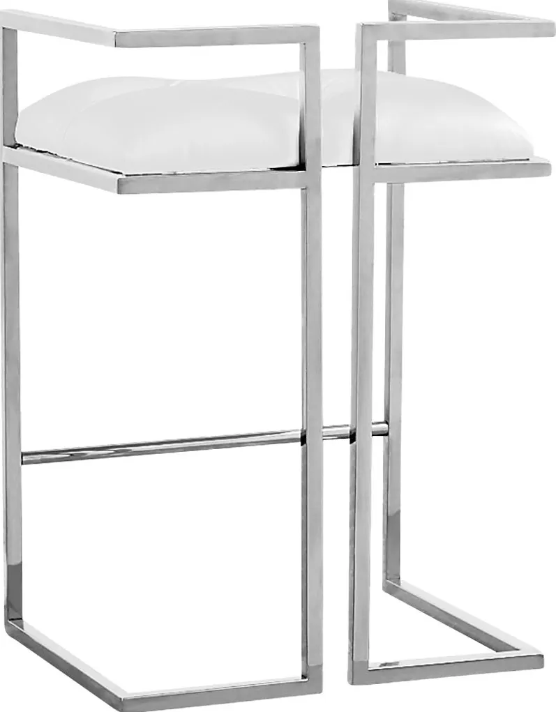 Kalmano White Counter Height Stool