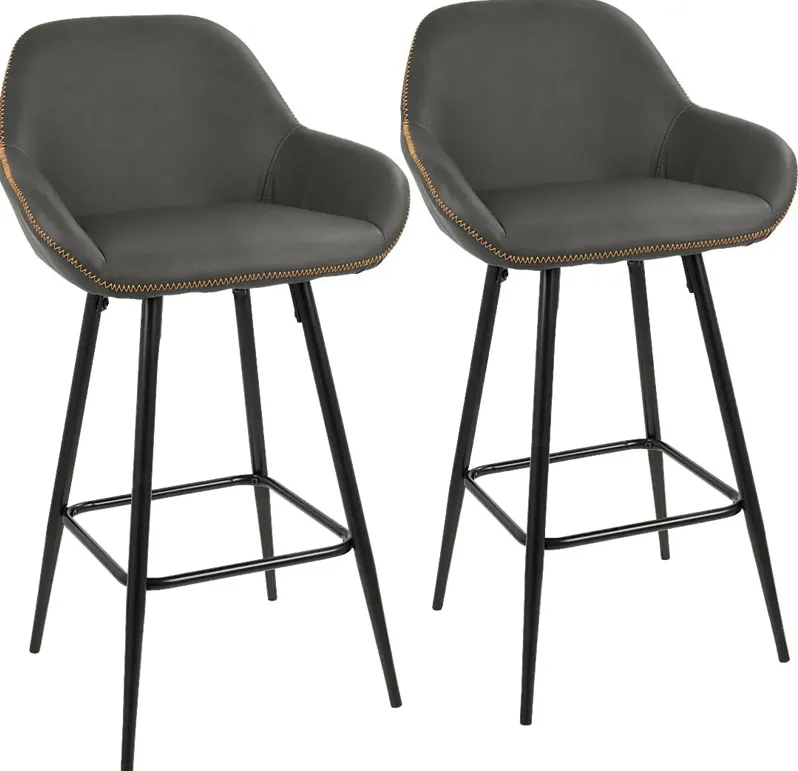 Country Club Gray Counter Height Stool (Set of 2)