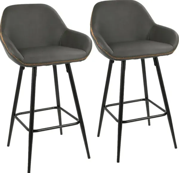 Country Club Gray Counter Height Stool (Set of 2)
