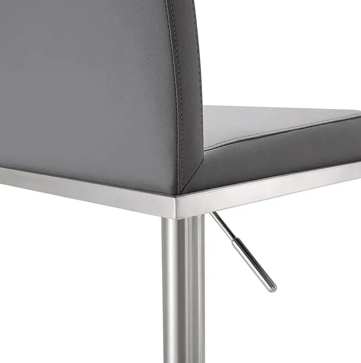 Atrani Gray Adjustable Swivel Barstool