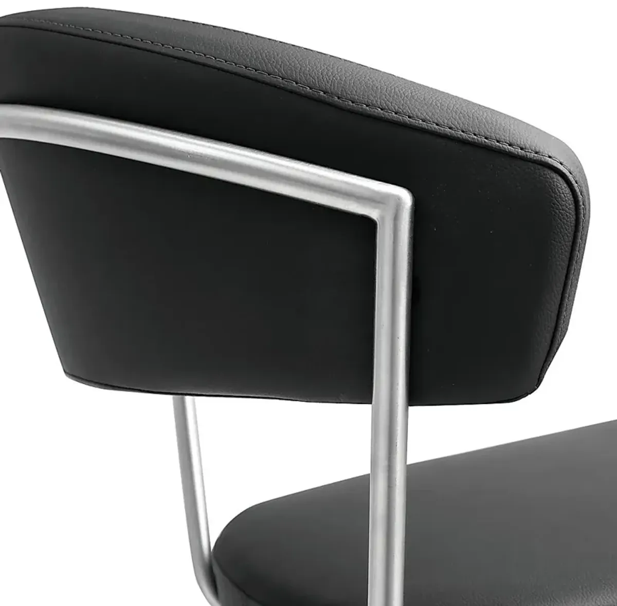 Cosmo Black Adjustable Swivel Barstool