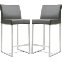 Silas Gray Counter Height Stools (Set of 2)