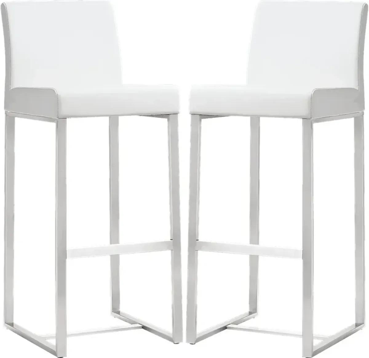 Silas White Barstools (Set of 2)