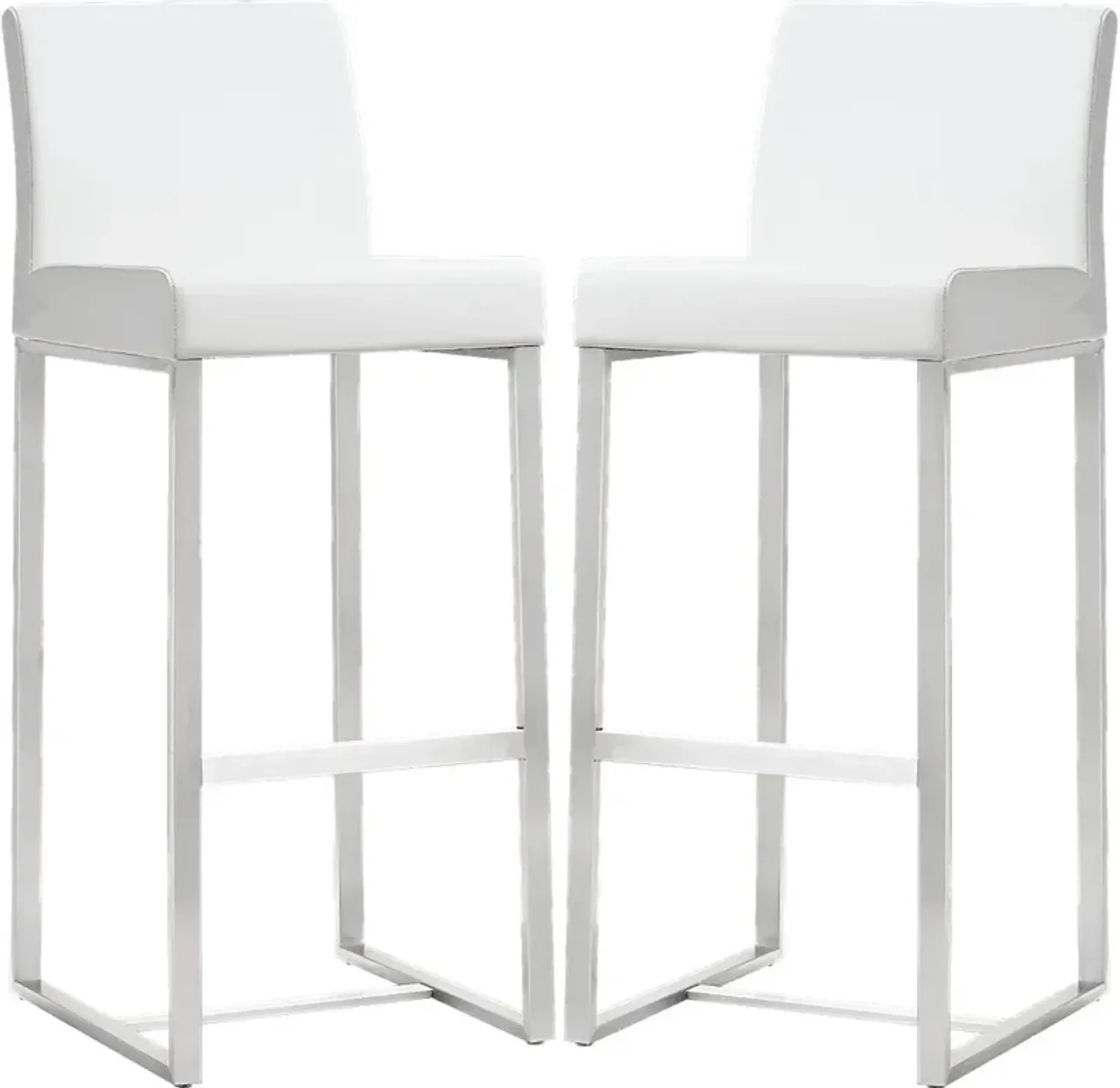 Silas White Barstools (Set of 2)