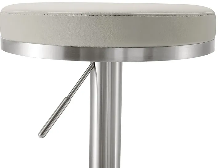 Fano Gray Adjustable Swivel Barstool