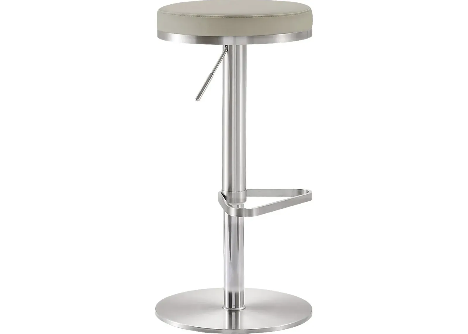 Fano Gray Adjustable Swivel Barstool