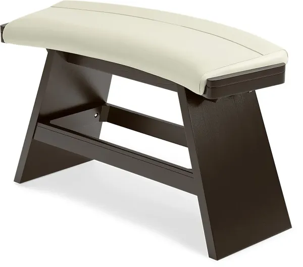 Cider Creek Vanilla Curved Bar Height Bench