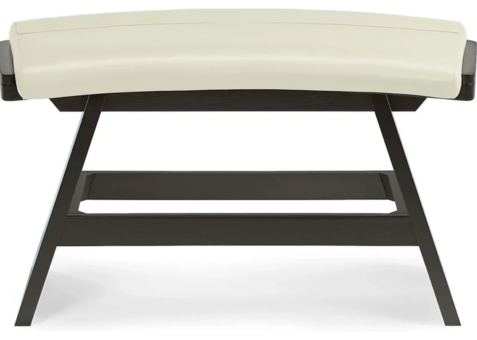 Cider Creek Vanilla Curved Bar Height Bench