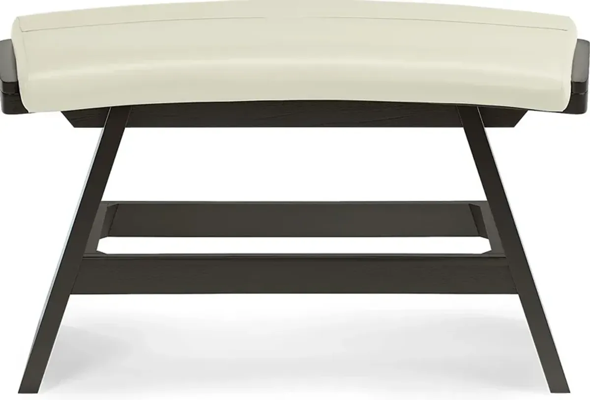 Cider Creek Vanilla Curved Bar Height Bench