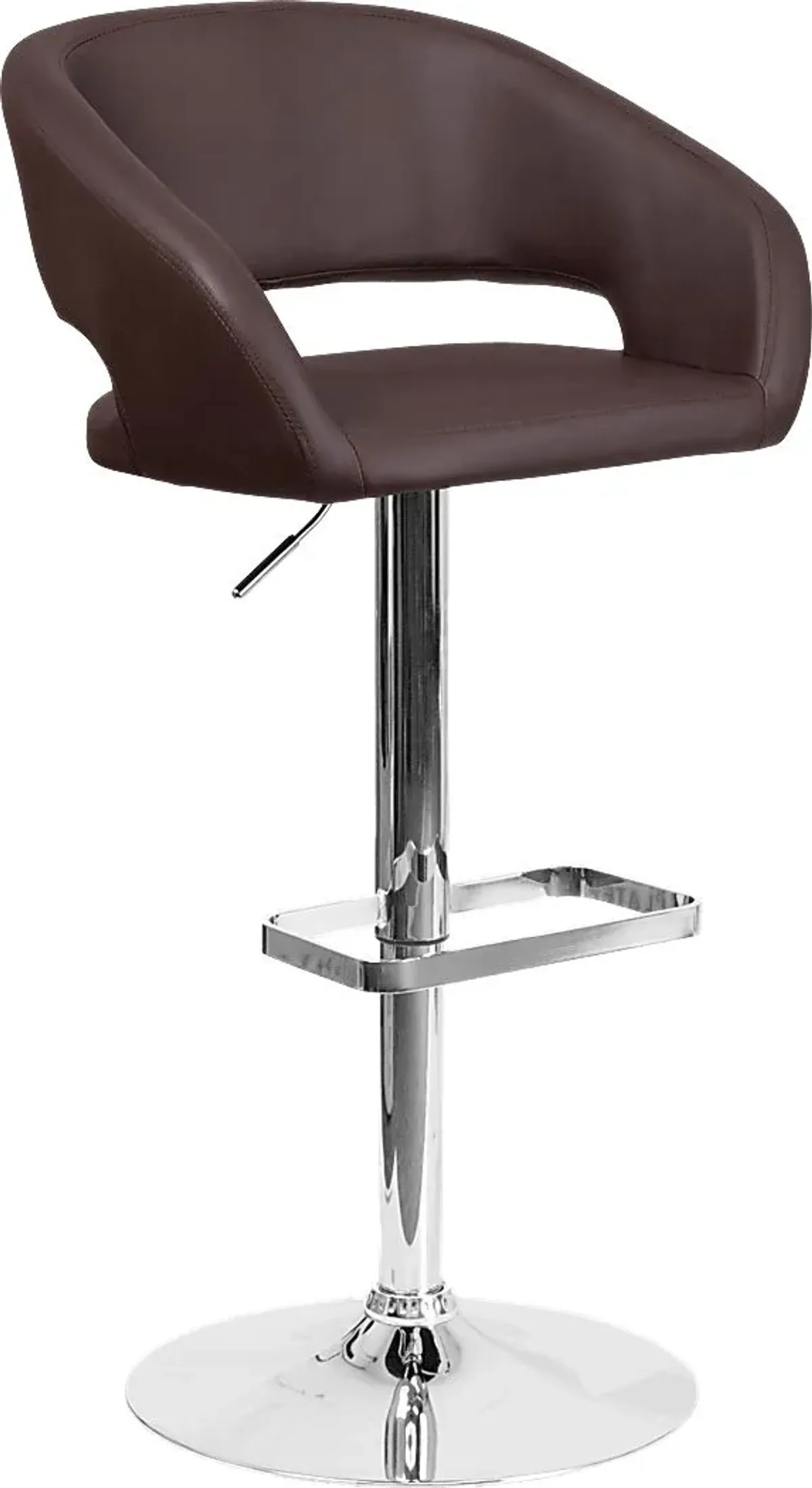 Corley Brown Ultrahyde Adjustable Swivel Barstool