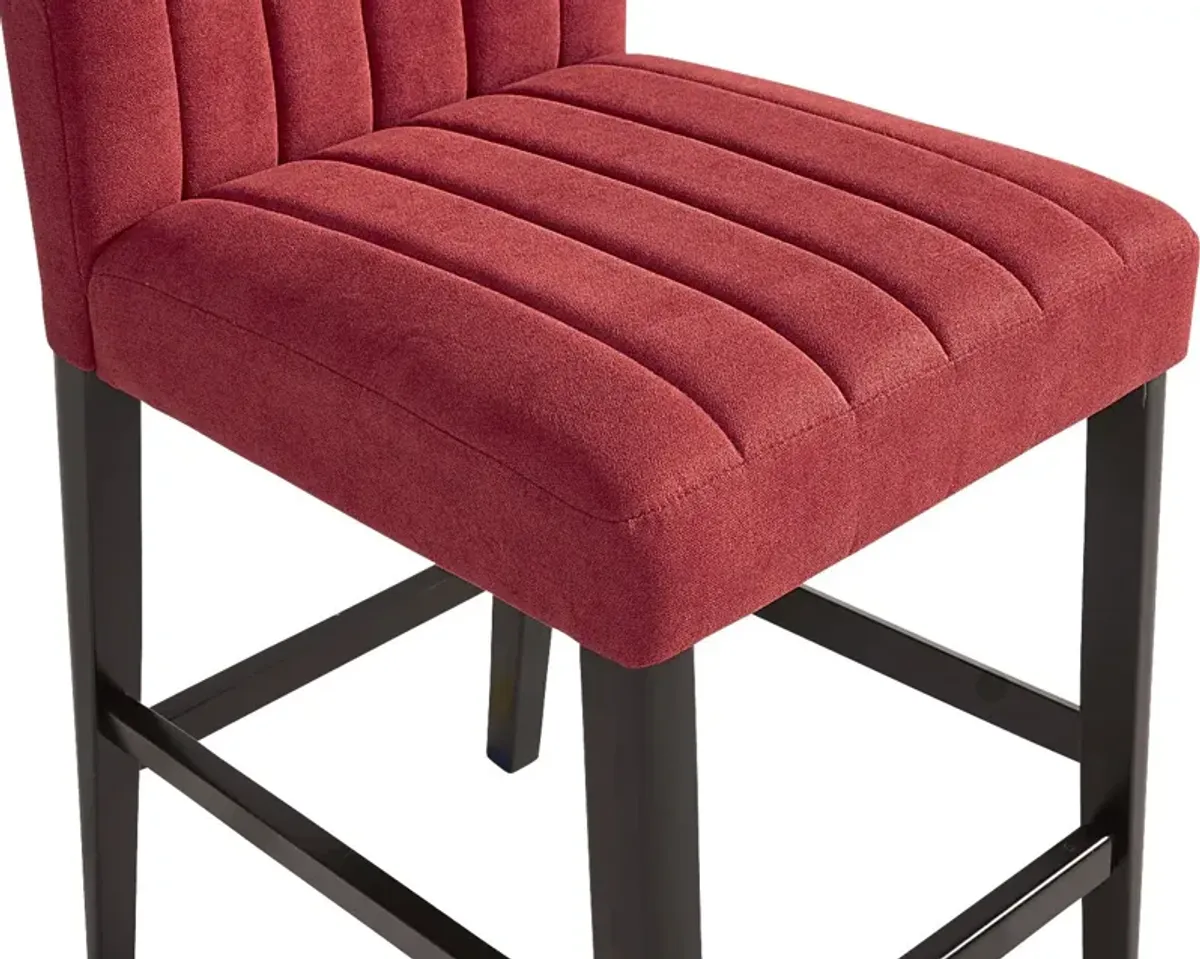 Jarvis Red Counter Stool