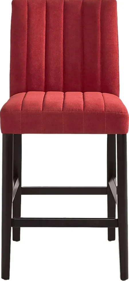 Jarvis Red Counter Stool
