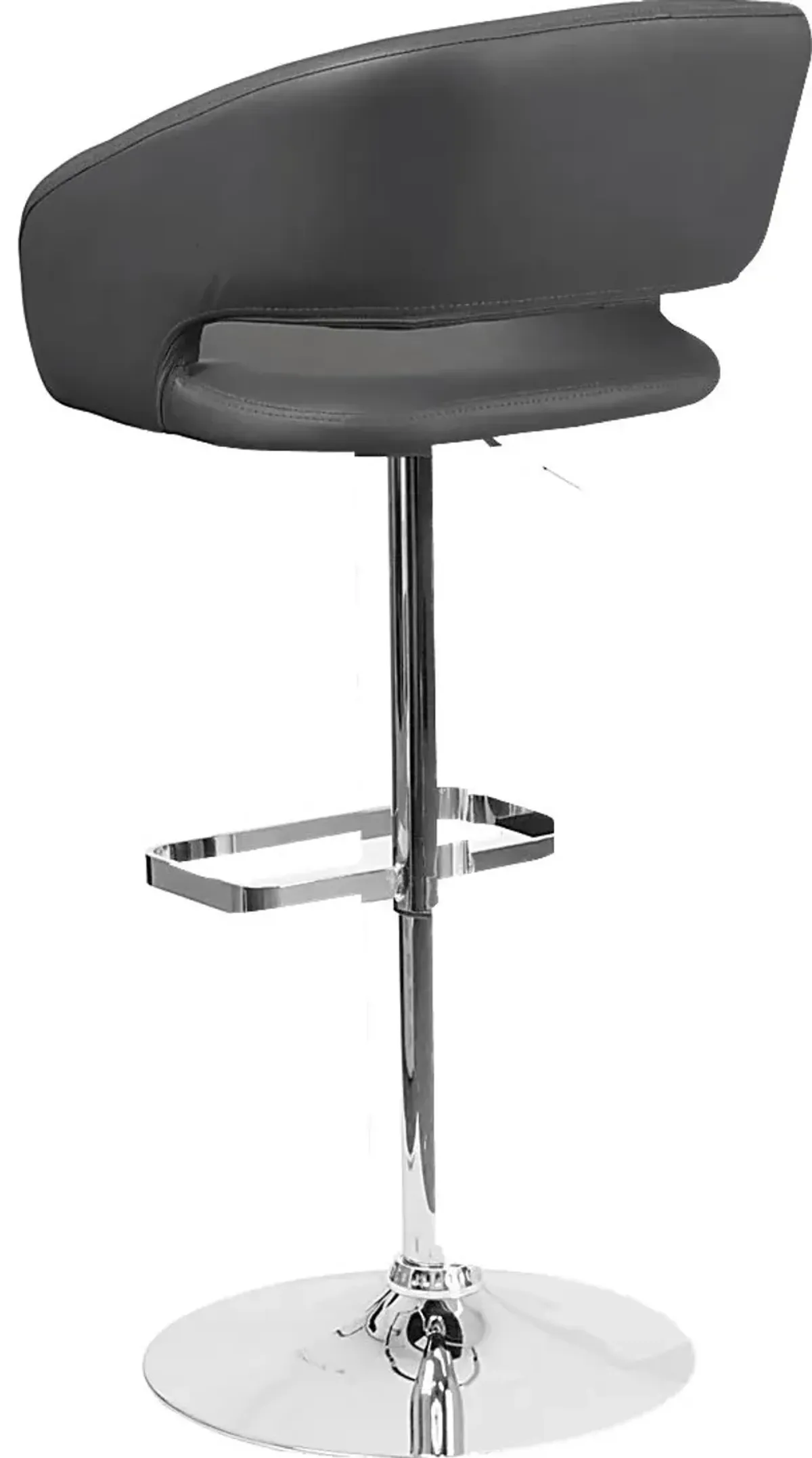 Corley Gray Ultrahyde Adjustable Swivel Barstool