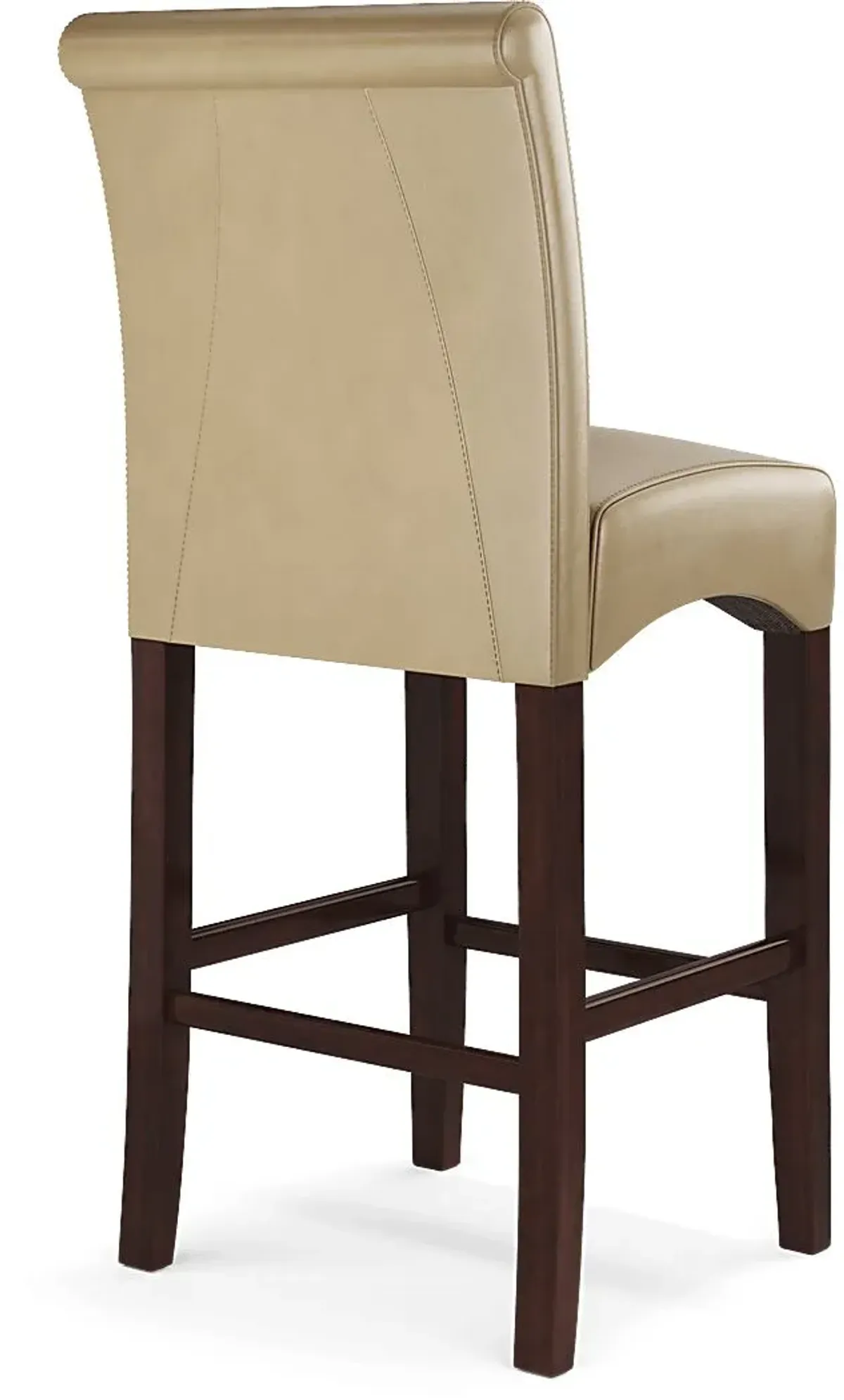 Galeno Cherry 3 Pc Bar Set with Tan Barstools