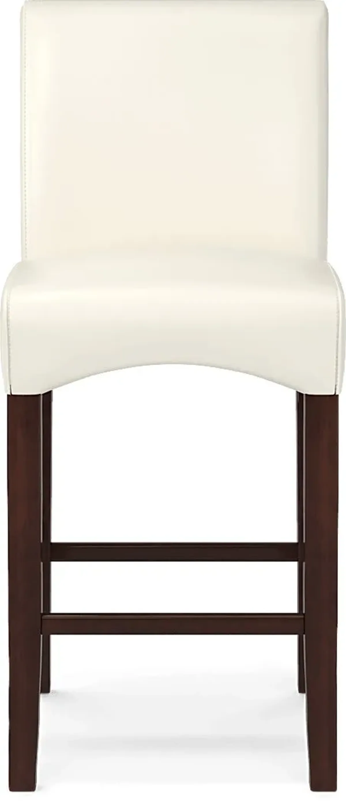 Galeno Cherry 3 Pc Bar Set with Ivory Barstools