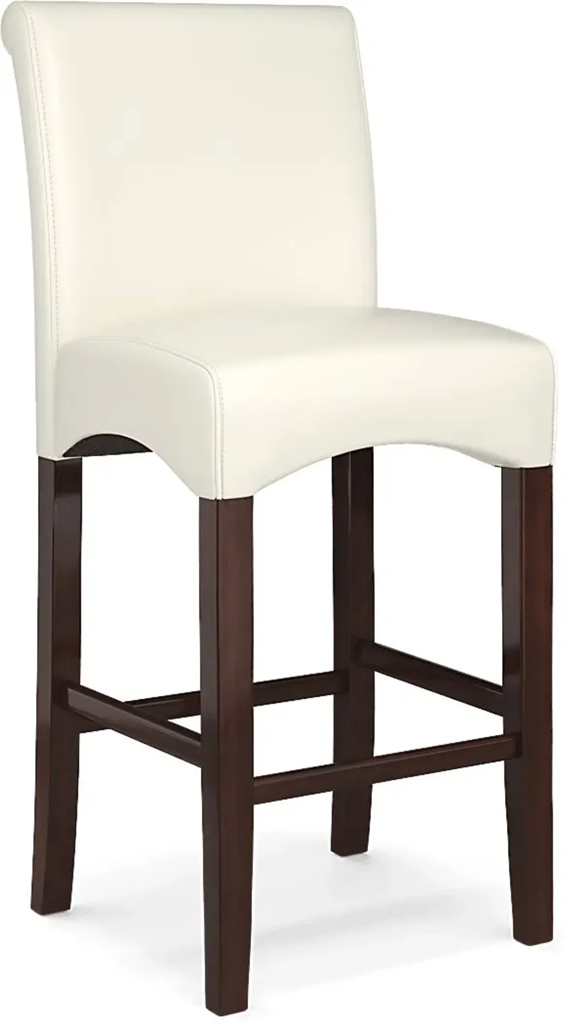 Galeno Cherry 3 Pc Bar Set with Ivory Barstools