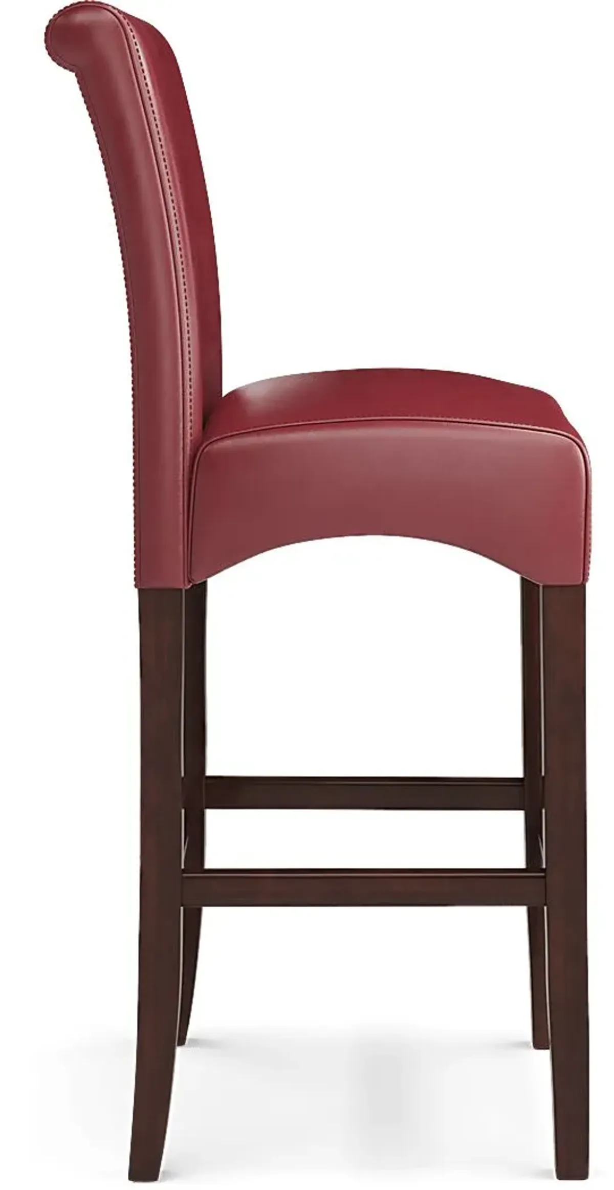 Galeno Cherry 3 Pc Bar Set with Red Barstools