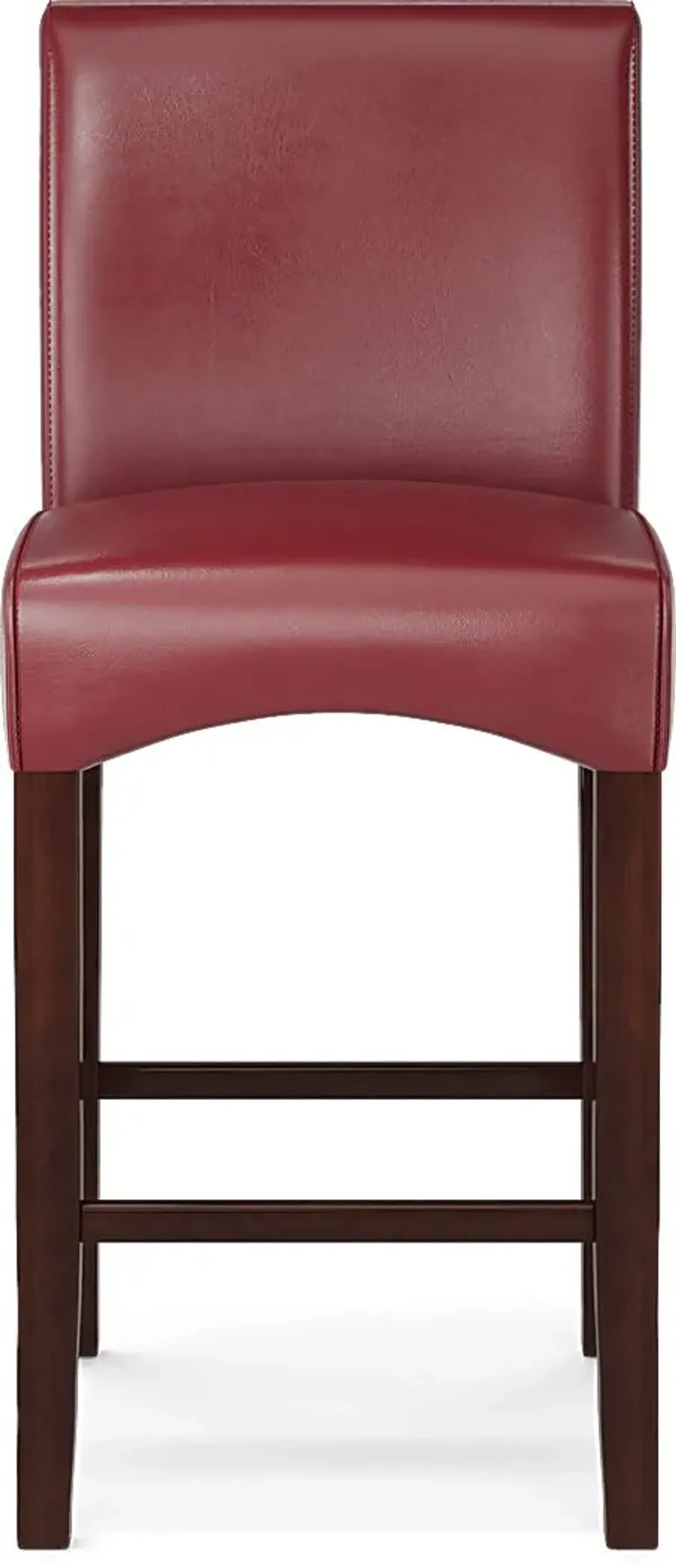 Galeno Cherry 3 Pc Bar Set with Red Barstools