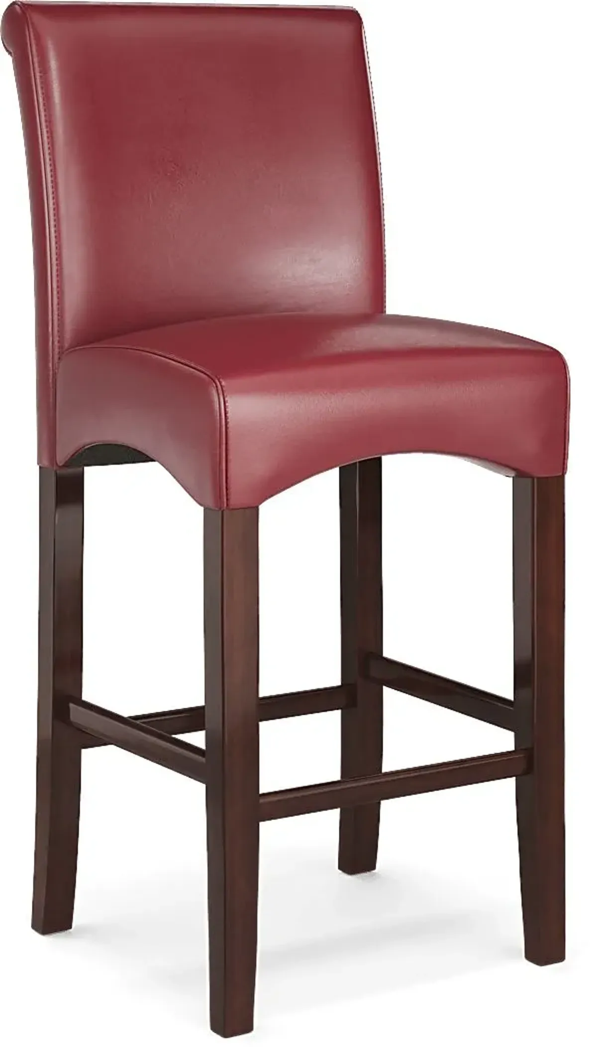 Galeno Cherry 3 Pc Bar Set with Red Barstools