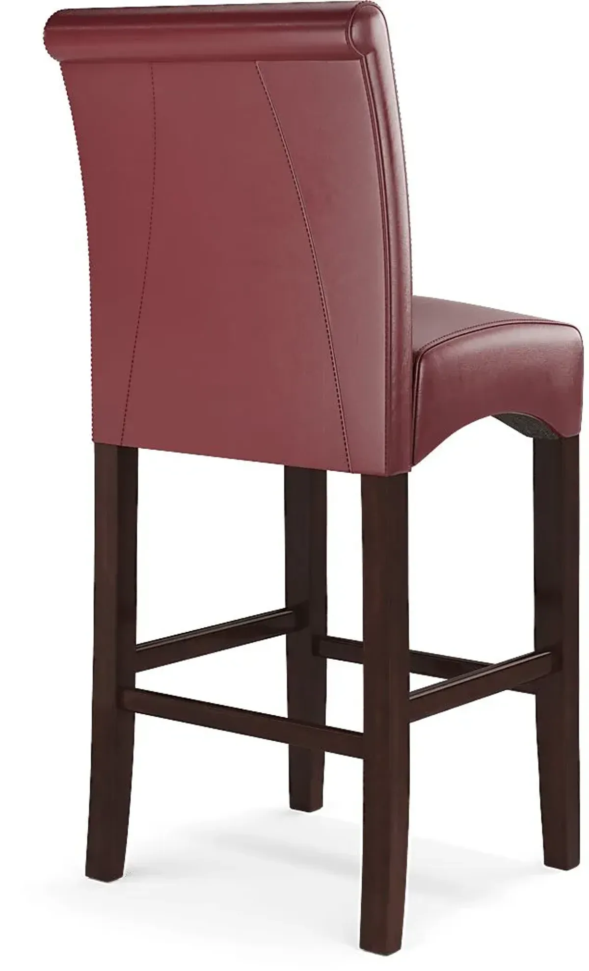 Galeno Cherry 3 Pc Bar Set with Red Barstools