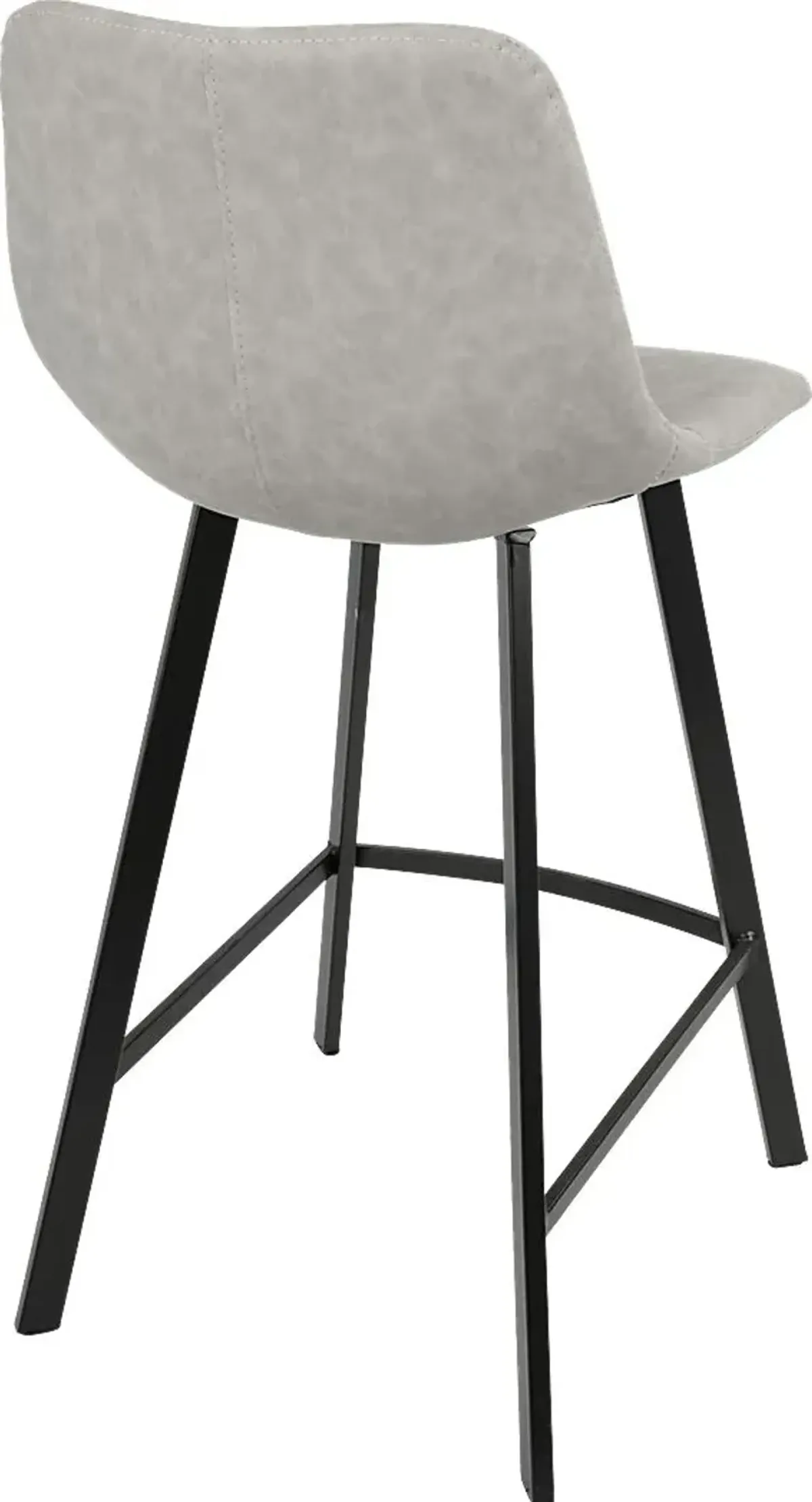 Quark Gray Counter Height Stool (Set of 2)