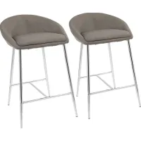 Orna Gray Counter Height Stool (Set of 2)